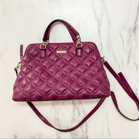 Kate Spade Plum Quilted Convertible Crossbody